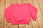 Vintage 1990s Blank Pink Crewneck Sweatshirt