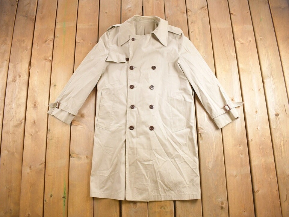 Vintage 1990s Full Length Trench Coat