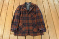 Vintage 1970s Pendleton Plaid Button Up Blazer Shirt Men's Medium