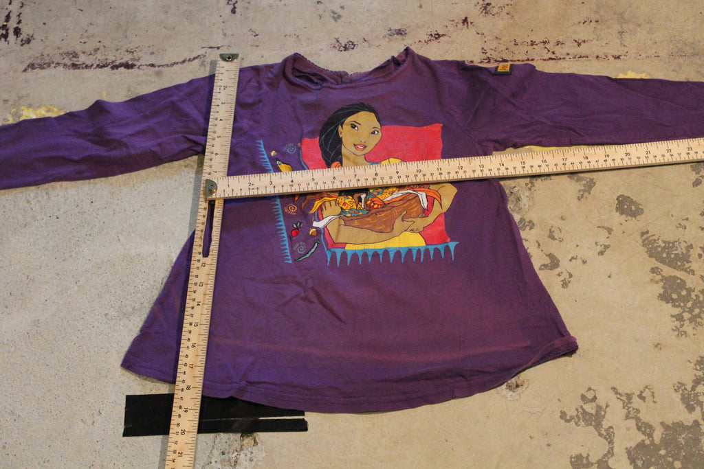 Vintage 1990s Disney Pocahontas Long Sleeve Youth Size T-Shirt