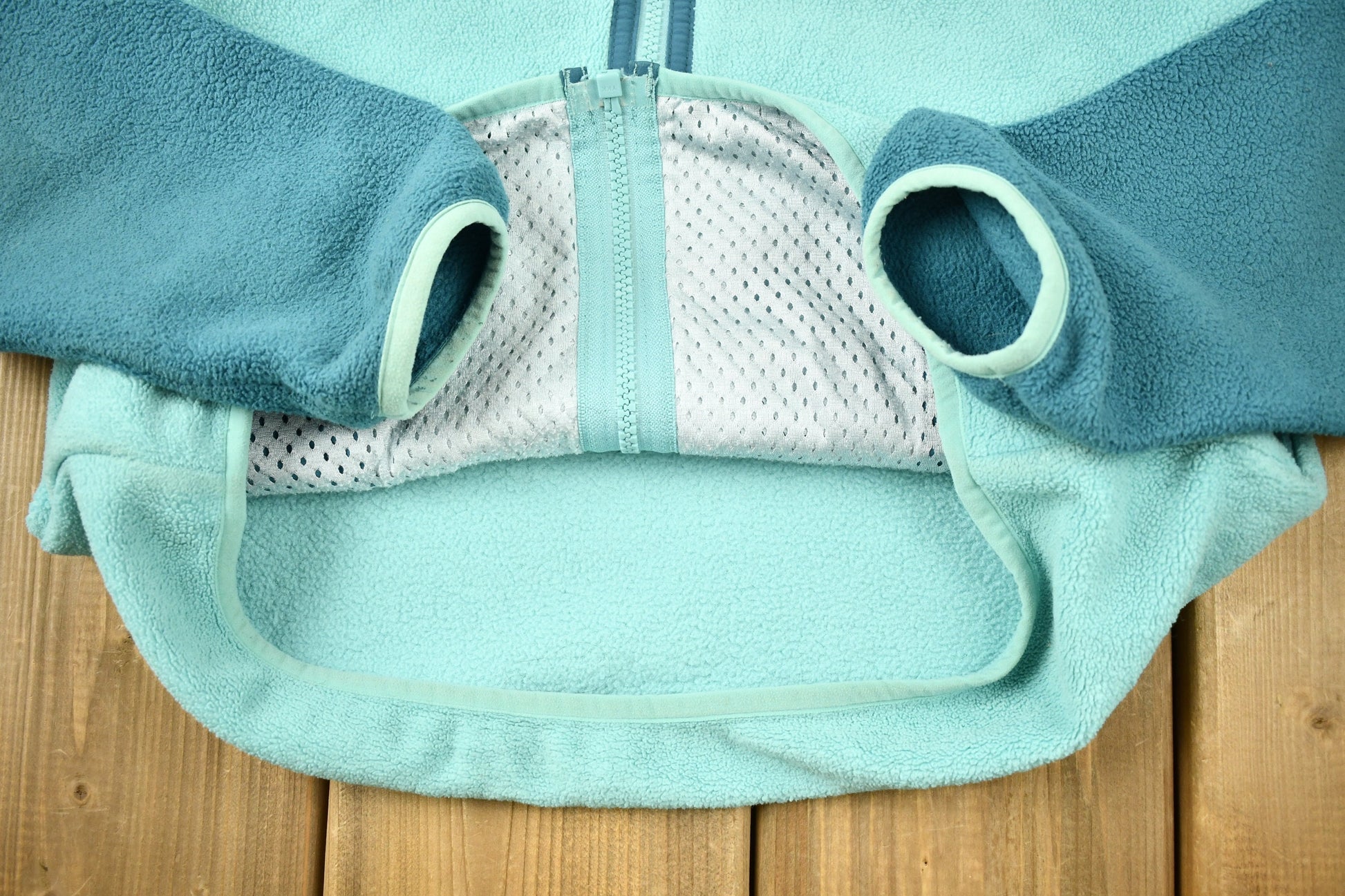 Vintage Patagonia Full Zip 2-Tone Color Block Fleece Sweater