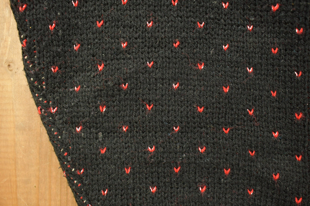Vintage 1990s New Yorker Abstract Pattern Knitted Crewneck Sweater