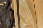 Vintage Y2K Perry Ellis Leather Bomber Jacket Men's 2XL