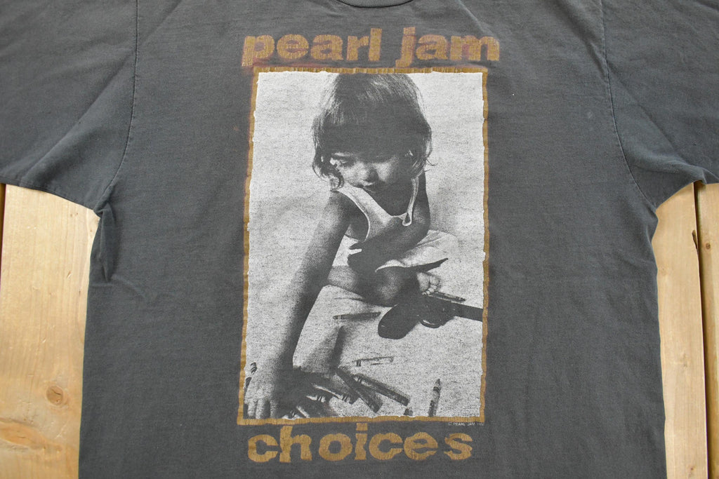 Vintage 1992 Pearl Jam Choices Band T-Shirt Men's XL