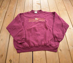 Vintage 1990s Mackinac Island Embroidered Souvenir Travel Crewneck Sweatshirt