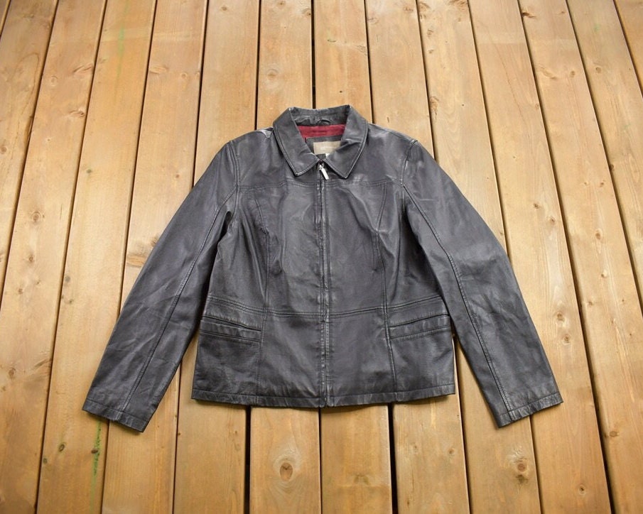 Vintage 1990s Croft & Barrow Leather Jacket