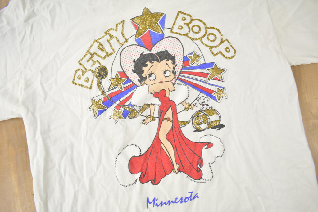 Vintage 1990s Betty Boop Minnesota Single Stitch Graphic T-Shirt Made In USA