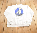 Vintage 1990s North Carolina Maritime Museum Souvenir Travel Crewneck Sweatshirt Made In USA