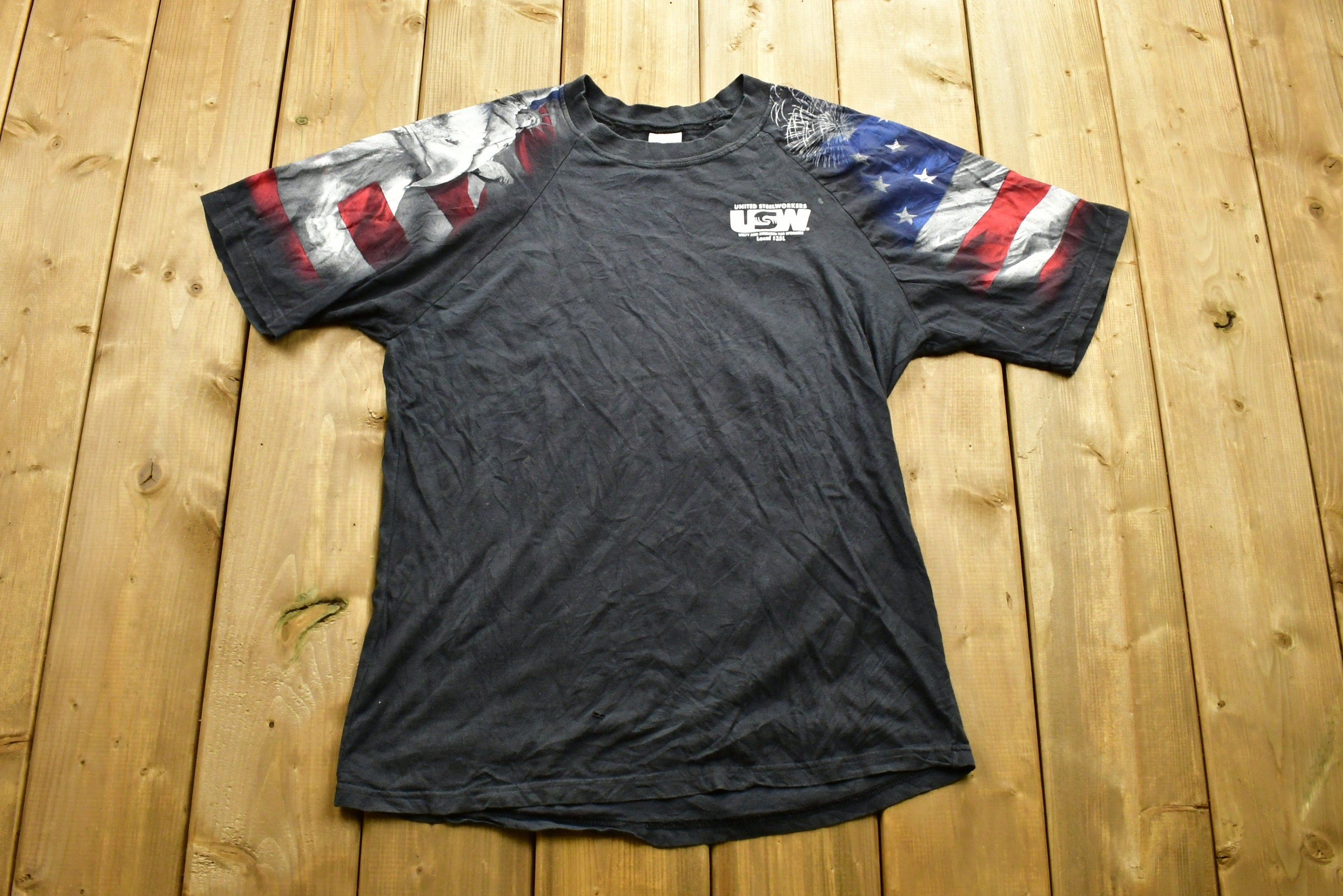 Vintage 1990's United Steel Workers Graphic T-Shirt