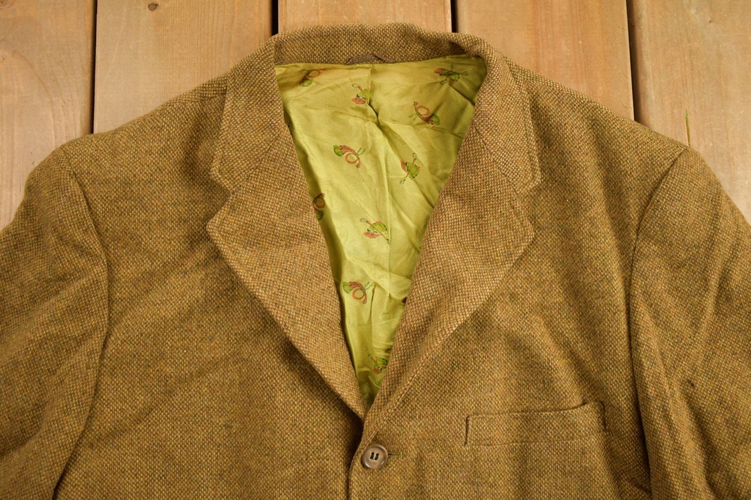 Vintage 1980s CE-Doc's Clothing Wool Blazer Jacket Size