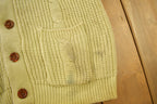 Vintage 1980s Gimbels Blank Acrylic Cardigan Sweater