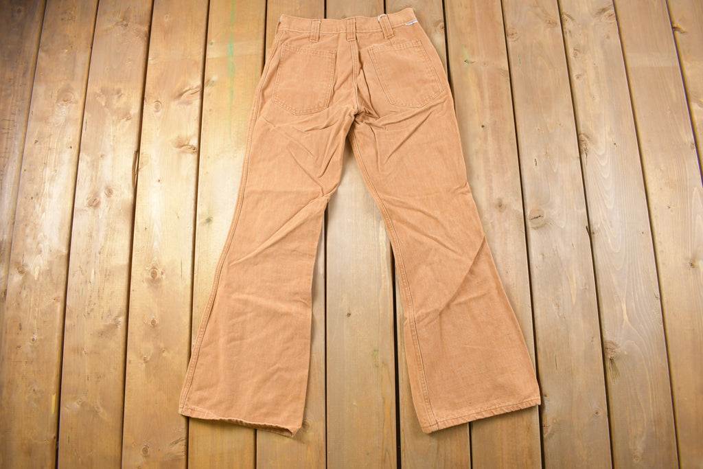 Vintage 1970s Plusbottoms Flared Bell Bottom Trousers Size 24 x 28