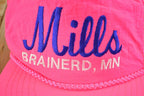 Vintage 1980s Mills Brainerd Minnesota Snapback Rope Trucker Hat /
