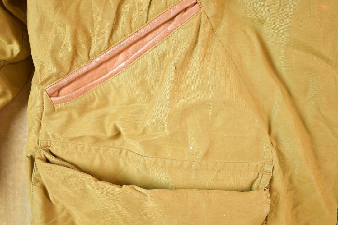 Vintage 1990s Gap Plaid Lined Down Filled Collared Work Style Bomber Jacket Made In USA