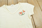 Vintage 1980s Flower Graphic T Shirt Mens XS