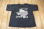 Vintage 1998 Dont Mess With Stone Cold Steve Austin Wrestling Graphic T-Shirt Streetwear