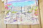 Vintage 1990s Neon Beach AOP Single Stitch T-Shirt