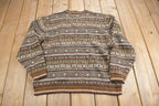 Vintage 1990s American Eagle Knit v Neck Sweater /