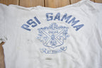Vintage 1950s PSI Gamma Thrashed Collegiate Crewneck