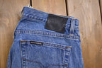 Vintage 1990's Harley Davidson Light Wash Blue Denim 35 x 35 /