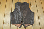 Vintage 1960s Famous Leather Garments Leather Vest