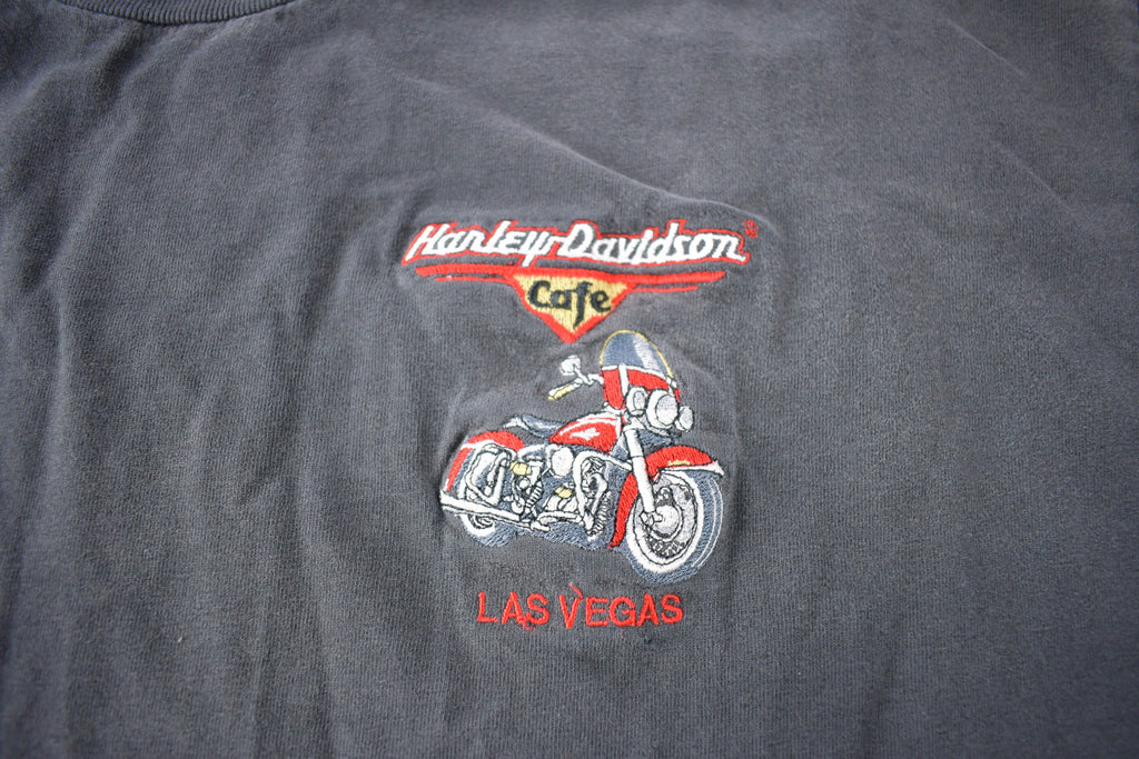 Vintage 1990s Harley Davidson 3D Emblem T-Shirt Made In USA Size L