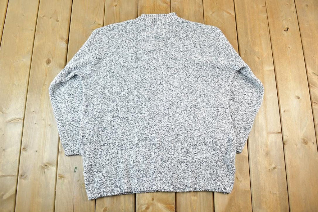 Vintage 1990s St Johns Bay Knit Abstract Pattern Crewneck Sweater Mens L