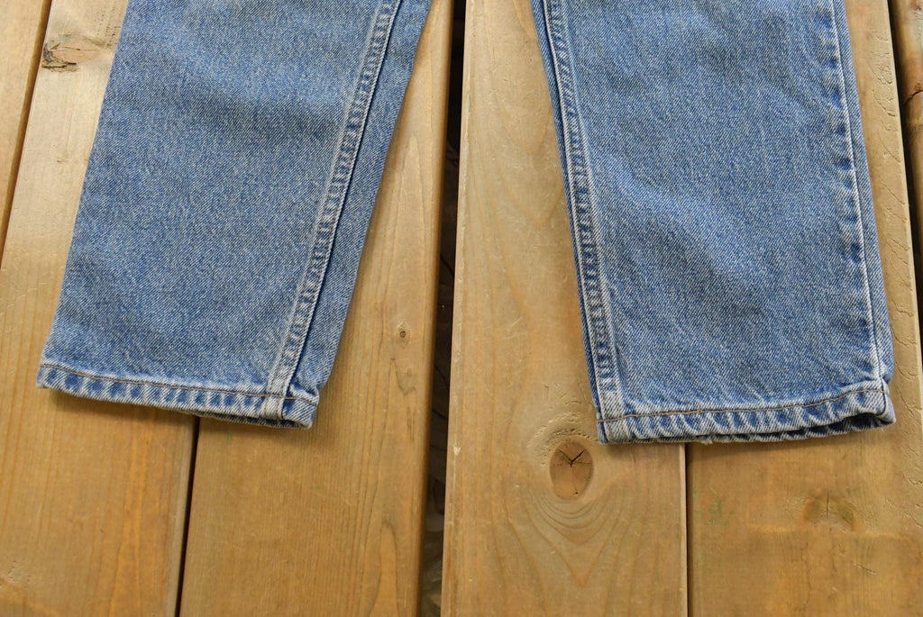 Vintage 1990s Levi's 550 Regular Fit Denim Blue Jeans Size 22 x 24.5 / 90s Levi's / Distressed Sun Faded Jeans / Streetwear