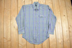 Vintage 1990s Van Heusen Classic Plaid Button Up Shirt