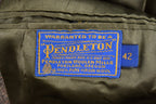 Vintage 1980s Pendleton Full Length Wool Trench Coat