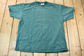 Vintage 1990s Lee Single Stitch Thick Collared Blank Green T-Shirt