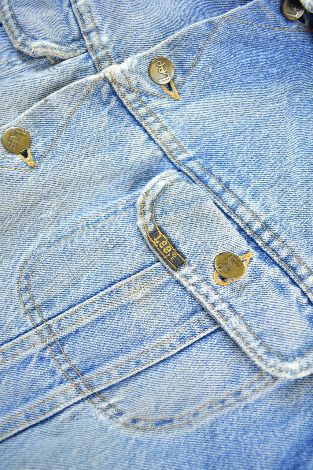 Vintage 1980s THRASHED Lee Storm Rider Blanket Lined Jean Jacket /