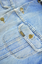 Vintage 1980s THRASHED Lee Storm Rider Blanket Lined Jean Jacket /