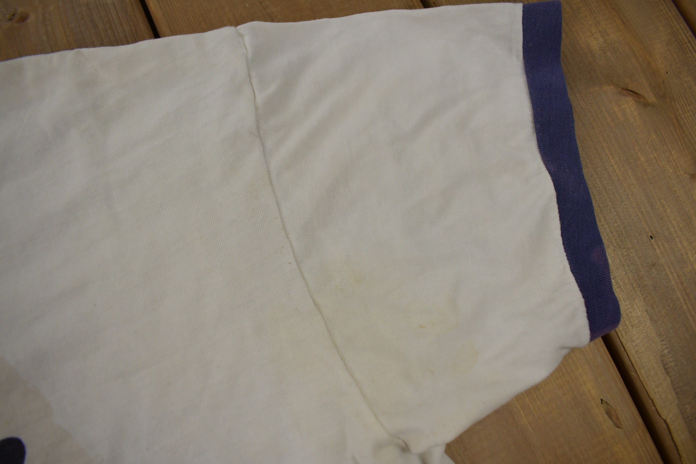 Vintage 1980s Walt Disney Mickey Mouse Ringer T-Shirt 80s Tee Vintage Ringer Tee