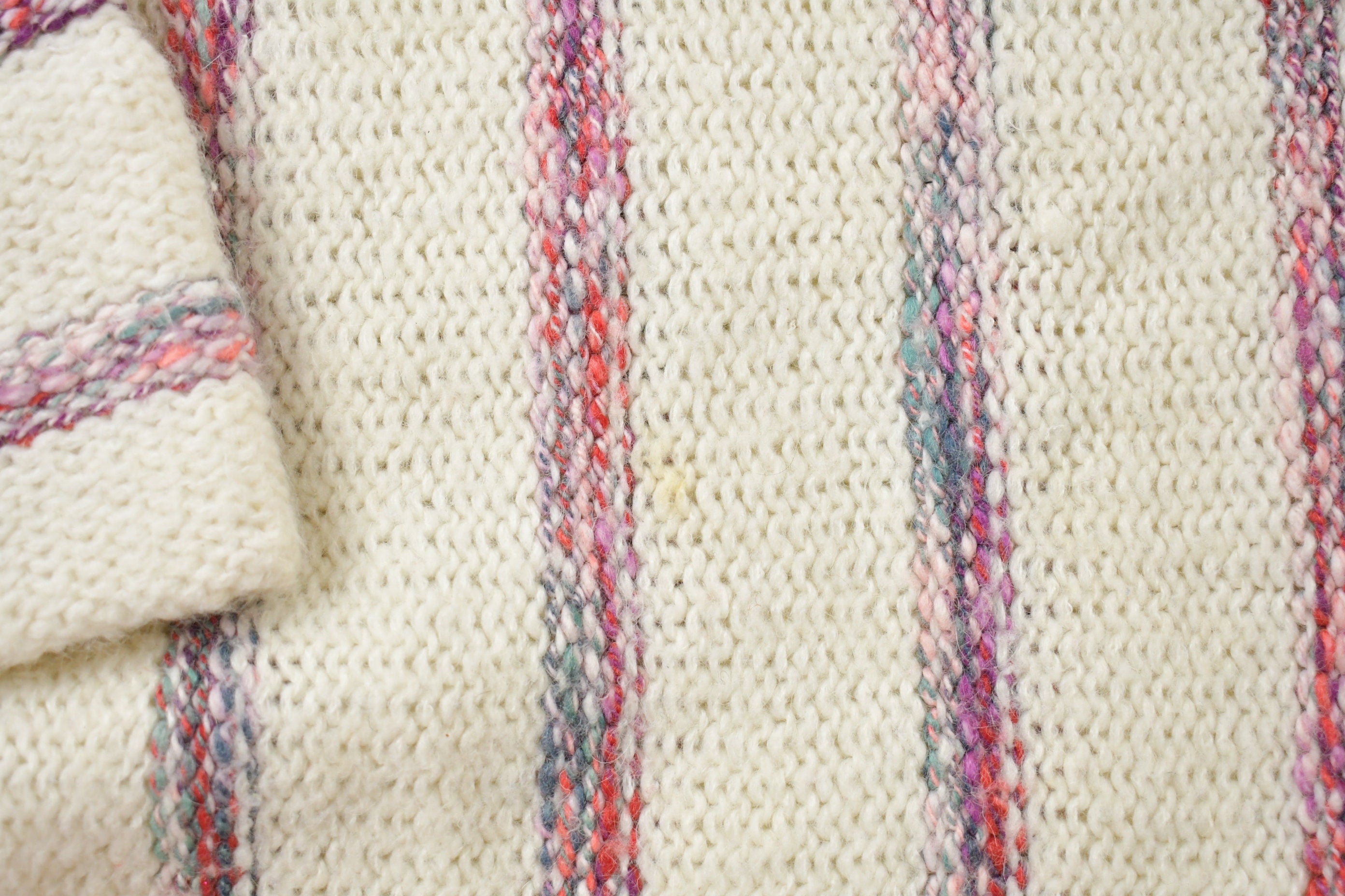 Vintage 1980s Striped Knitted Sweater