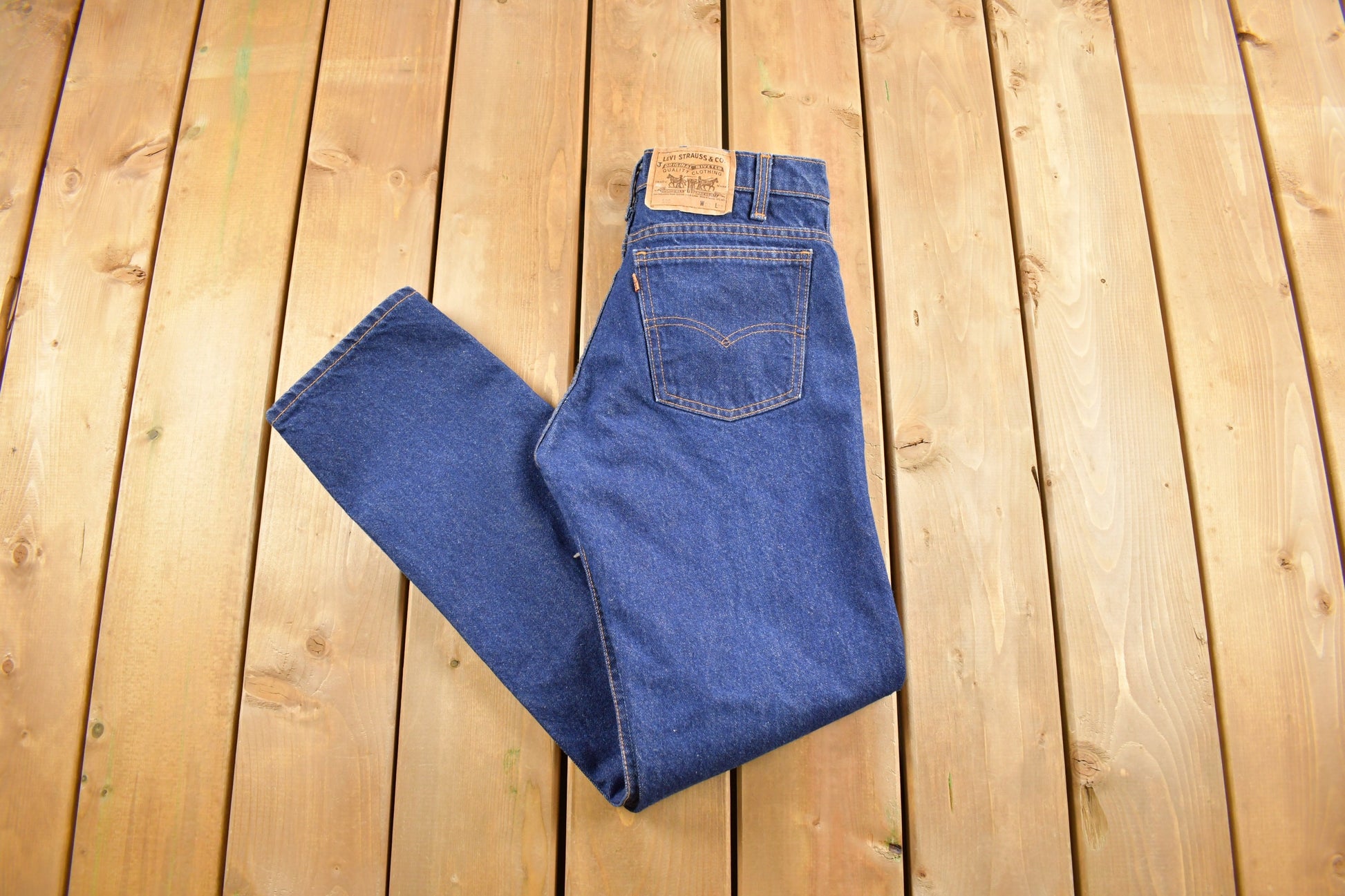 Vintage 1980s Levi's Orange Tab Medium Wash Denim Jeans Size 30 x 31