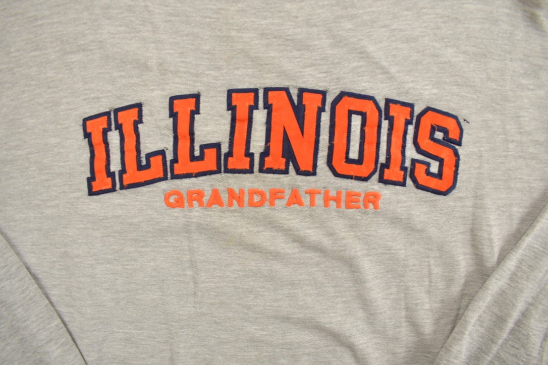 Vintage 1990s Illinois Grandfather Collegiate Crewneck