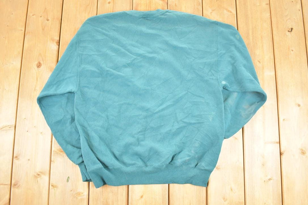 Vintage 1990s Minnesota Loons Crewneck Sweatshirt Men's L / Made In USA / 90s Embroidered Destination Crew Neck