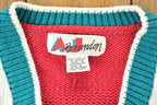 Vintage 1990s AJ Brandon Cable Knit V Neck Sweater