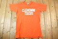 Vintage 1980s Clemson Tigers Russell Athletics University Collegiate T-Shirt