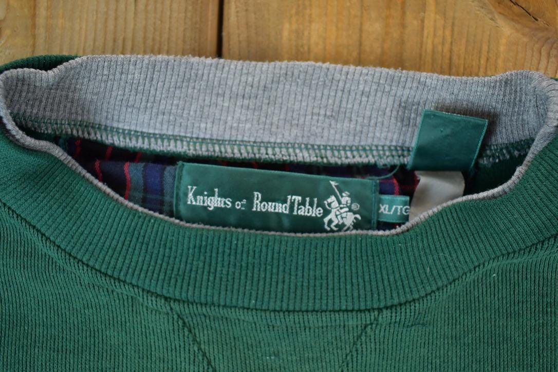 Vintage 1990s Knights Of Round Table Colour Block Crewneck Sweatshirt