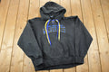 Vintage 1990s Wadena Deer Creek Wolverines Hockey Hoodie Sweatshirt