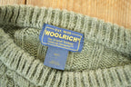 Vintage 1990s Woolrich Mens Cable Knit Crewneck Sweater Mens L