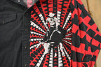 Vintage 1990s Wrangler Western All Over Print Rodeo Pearl Snap Shirt Men's XL