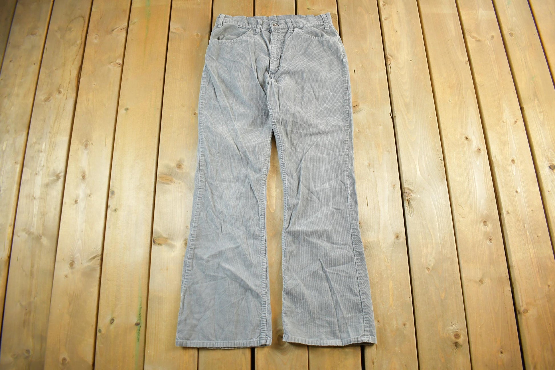 Vintage 1970s Levi's Bell Bottom Corduroy Flare Pants Size 31 x 31