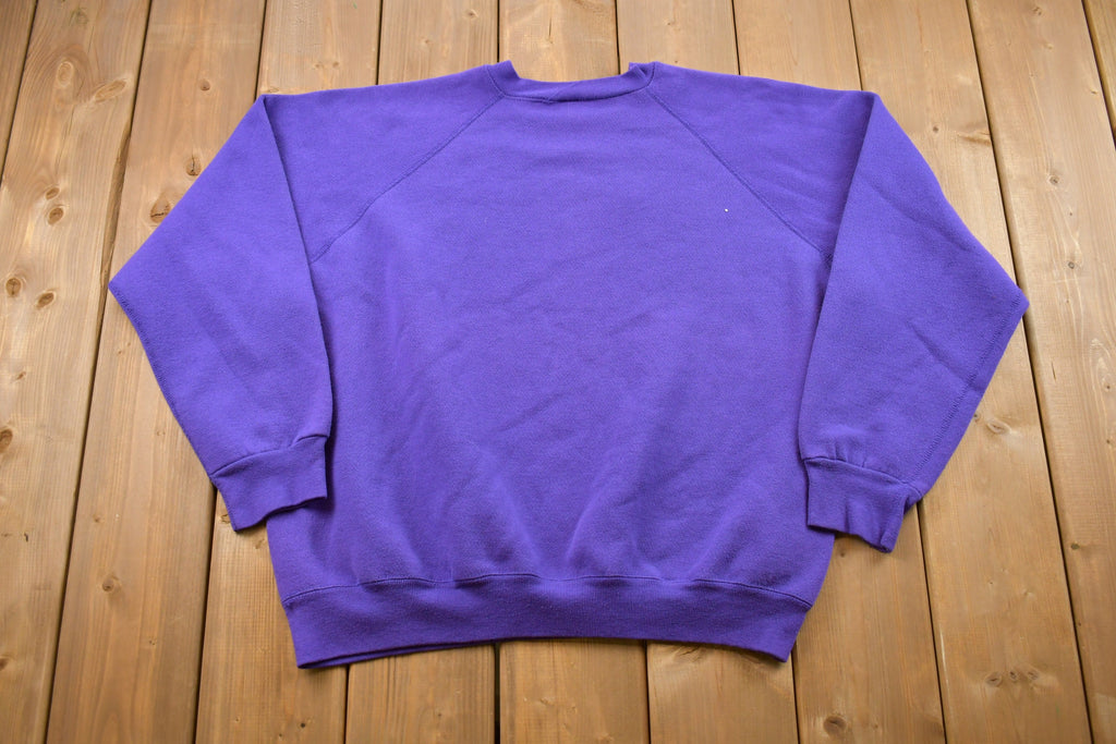 Vintage 1990s Blank Discus Crewneck Sweatshirt