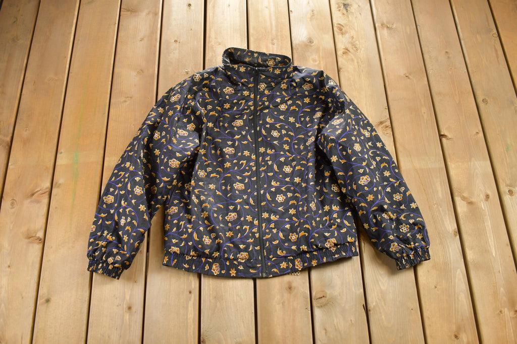 Vintage 1990s USA Olympic Abstract Pattern Windbreaker Jacket