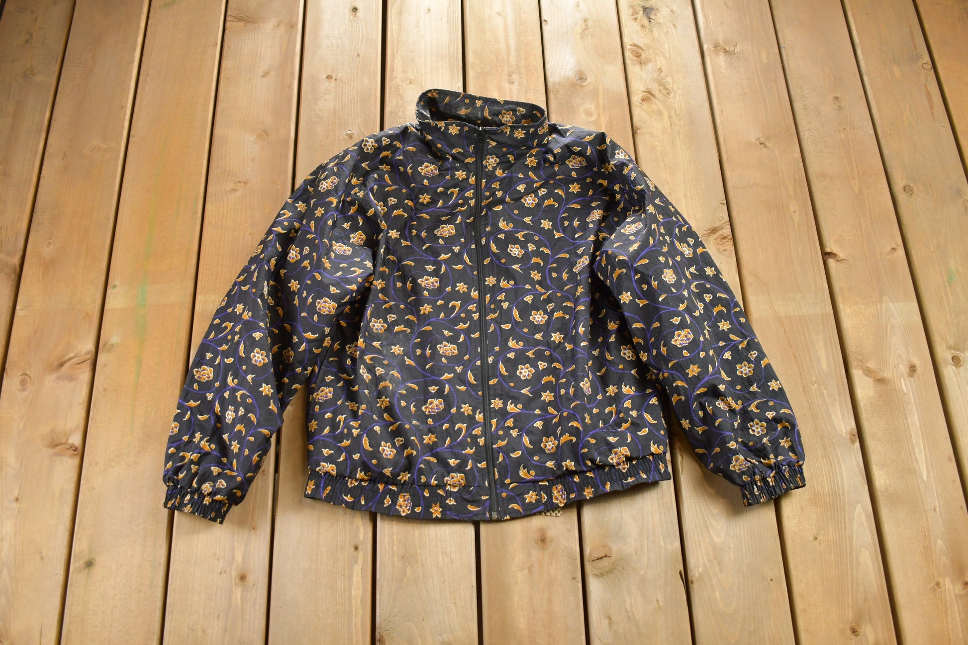 Vintage 1990s USA Olympic Abstract Pattern Windbreaker Jacket