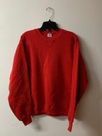 Vintage 1990s Russell Athletics Red Blank Crewneck Sweater