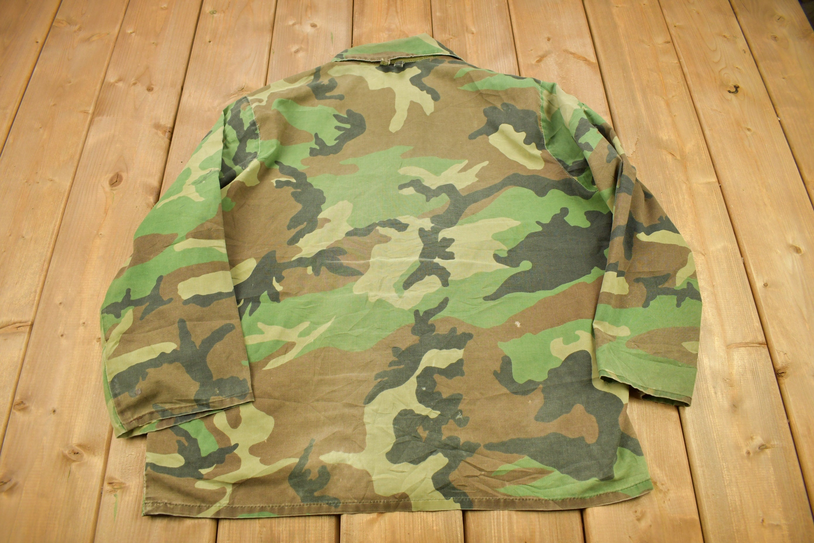 Vintage 1980s Sportsman Selection By Zero Zone Camouflage Button Up Shirt